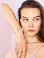 Load image into Gallery viewer, Dreamy Pearl Bracelet with Unicorn Charm