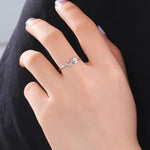 Load image into Gallery viewer, Dual Heart Letter Initial Ring