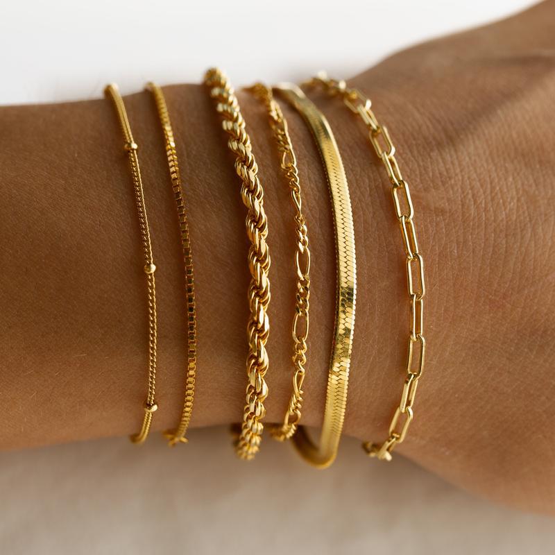 6pc classic bracelets stack