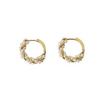 Load image into Gallery viewer, Elegant Beaded Hoop Earrings