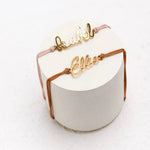 Load image into Gallery viewer, Elegant Cursive Name Rope Bracelet