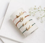 Load image into Gallery viewer, Elegant Cursive Name Rope Bracelet