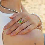 Load image into Gallery viewer, Elegant Floral Adjustable Rings