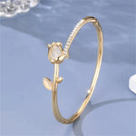 Load image into Gallery viewer, Elegant Tulip Opal Diamond Accented Bracelet