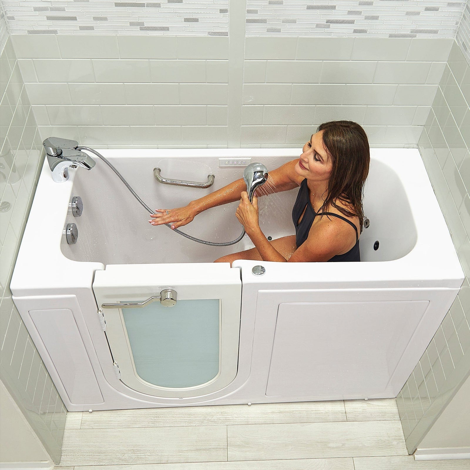 ELLA'S BUBBLES Outward Swinging Tub Ella Lounger 27x60 Walk-In Bathtub