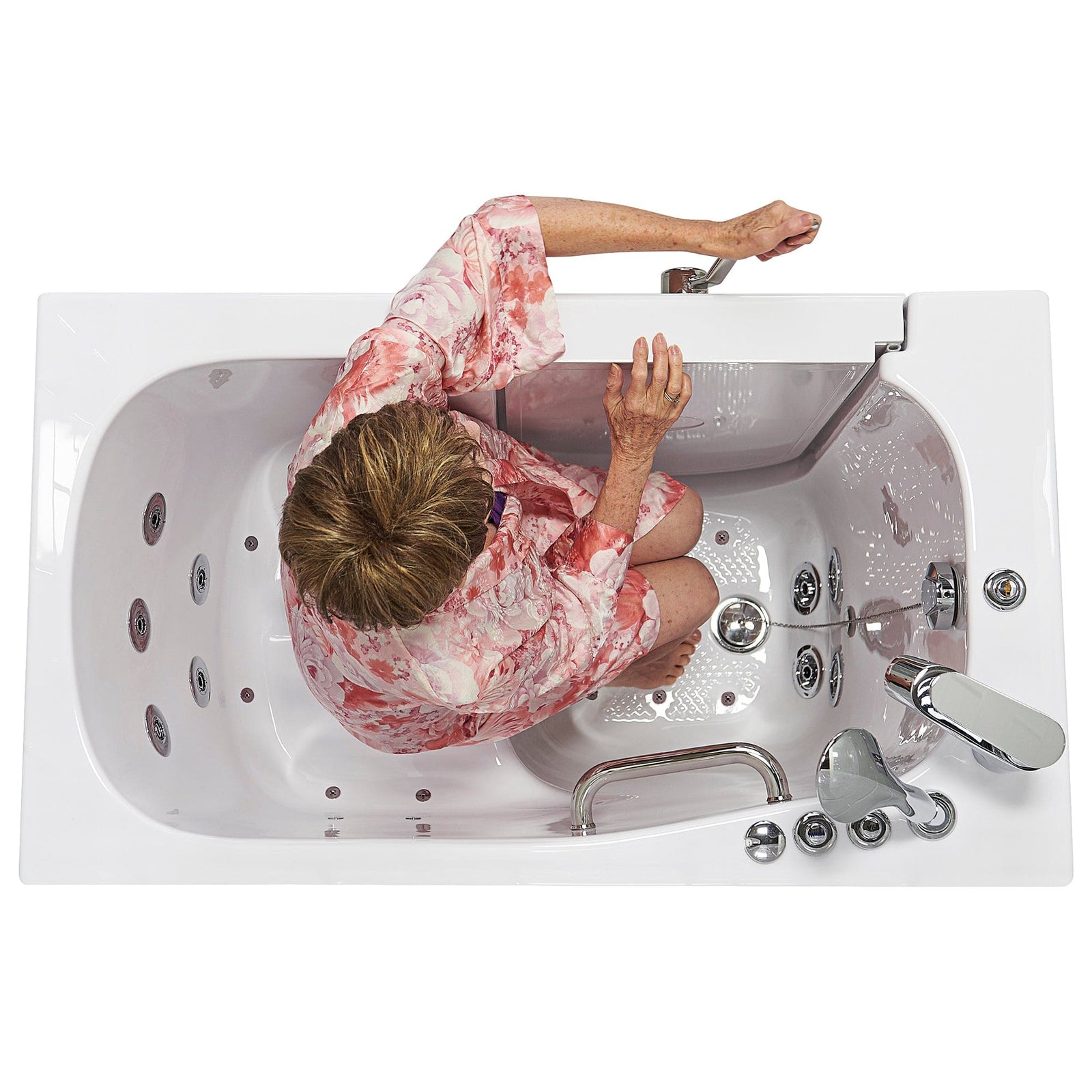 ELLA'S BUBBLES Outward Swinging Tub Ella Mobile 26x45 Walk-In Bathtub