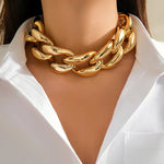 Load image into Gallery viewer, Exaggerated Chunky Cuban Link Choker Necklace