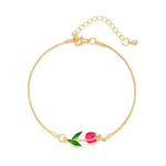 Load image into Gallery viewer, Feminine Floral Tulip Bracelet and Necklace Set