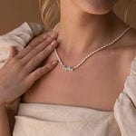 Load image into Gallery viewer, Timeless Pearl Name Necklace