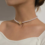 Load image into Gallery viewer, Floral Choker Flower Clasp Necklace