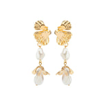Load image into Gallery viewer, Floral Pearl Blooming Earrings