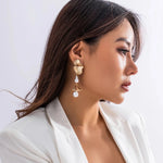 Load image into Gallery viewer, Floral Pearl Blooming Earrings