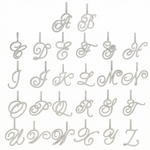 Load image into Gallery viewer, Luxe Cursive Diamond Accented Initial Necklace