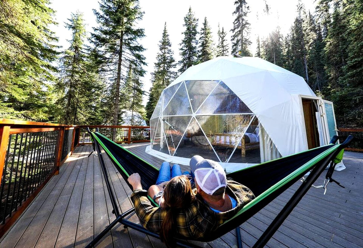 Geodesic Dome Glamping Tent Geodesic Dome 9M Tent 32x2 PVC- GD9T32PVC
