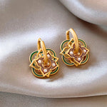Load image into Gallery viewer, Geometric Rangoli Jhumka Earrings