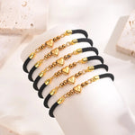 Load image into Gallery viewer, Heart Letter Initial Milan Rope Bracelet