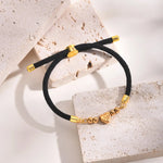 Load image into Gallery viewer, Heart Letter Initial Milan Rope Bracelet