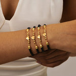 Load image into Gallery viewer, Heart Letter Initial Milan Rope Bracelet