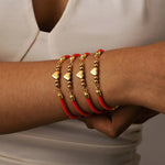 Load image into Gallery viewer, Heart Letter Initial Milan Rope Bracelet