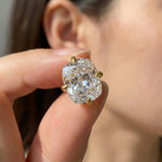 Load image into Gallery viewer, Chunky Rectangle Diamond Stud Earrings