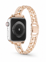 Load image into Gallery viewer, Rose Gold Diamond-Studded Apple Watch Band for Watch 7, 8, S9, S10