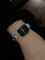 Load image into Gallery viewer, Luxury Silver Metal Chain Bracelet with Case for Apple Watch Series 9/8/7/6/SE/5/3 – 38/40/41/42/44/45/49mm