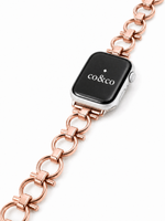 Load image into Gallery viewer, Luxury Rose Gold Metal Chain Bracelet for Apple Watch Series 9/8/7/6/SE/5/3 – 38/40/41/42/44/45/49mm