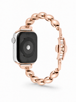 Load image into Gallery viewer, Rose Gold Beaded Bracelet for Apple Watch S10-1/SE/Ultra – 38–49mm