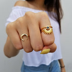 Load image into Gallery viewer, Sunbeam Rising Sun Ring