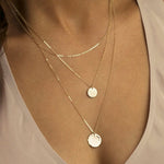Load image into Gallery viewer, Round Pendant Set 3 Layer Disc Necklace