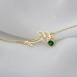 Load image into Gallery viewer, Birth Flower Bracelet Birthstone Bracelet
