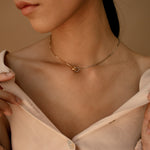 Load image into Gallery viewer, Eternal Circle Necklace Linked Circle Necklace