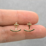 Load image into Gallery viewer, Bar Jacket Earlobe Hugger Earring