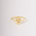 Load image into Gallery viewer, Birth Flower Ring Custom Dainty Ring