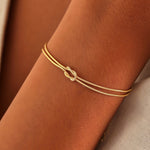 Load image into Gallery viewer, Knot Bracelet Snake Chain Knot Bracelet