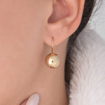 Load image into Gallery viewer, Ball Earrings Shiny Round Hook Earrings