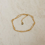 Load image into Gallery viewer, Ripple Bead Double Chain Layered Bracelet