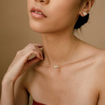 Load image into Gallery viewer, Marquise Diamond Necklace Inlay Marquise Stone