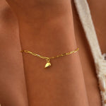 Load image into Gallery viewer, Magnetic Heart Paperclip Chain Love Bracelet Set