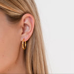 Load image into Gallery viewer, Classic Hoop Midi Dangle Hoop Earrings
