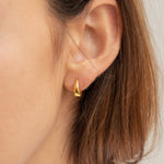 Load image into Gallery viewer, Hinged Huggies Curved Buckle Earrings