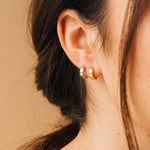 Load image into Gallery viewer, Classic Huggies Minimalist Small Hoops