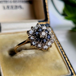 Load image into Gallery viewer, Luxurious Blue Crystal Vintage Ring