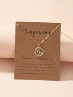 Load image into Gallery viewer, Zodiac Sign Necklace Astrology Girl Zodiac Necklace