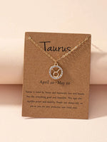 Load image into Gallery viewer, Zodiac Sign Necklace Astrology Girl Zodiac Necklace