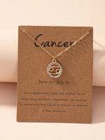 Load image into Gallery viewer, Zodiac Sign Necklace Astrology Girl Zodiac Necklace