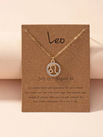 Load image into Gallery viewer, Zodiac Sign Necklace Astrology Girl Zodiac Necklace
