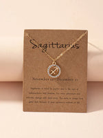Load image into Gallery viewer, Zodiac Sign Necklace Astrology Girl Zodiac Necklace