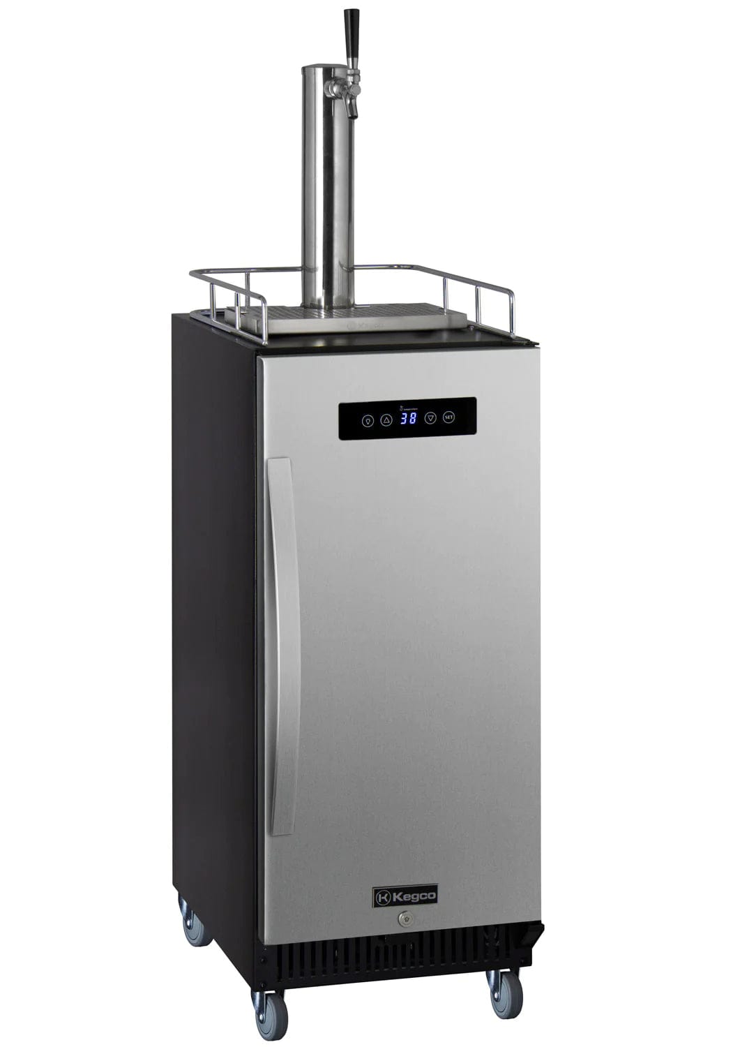KEGCO Kegerator KEGCO 15 Wide Commercial Cold Brew Cofee Kegerator With Stainless Steel Door-ICS15BSRNK