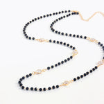 Load image into Gallery viewer, Layered Black Crystal Necklace